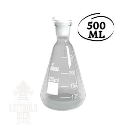 Frasco Erlenmeyer graduado com Rolha Polipropileno - 500ml - 1