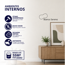 Ver imagem 2 de Tinta Acrílica Econômica Fosca Cor Bianco Sereno 3,6L Durín Baixo Odor Antimofo