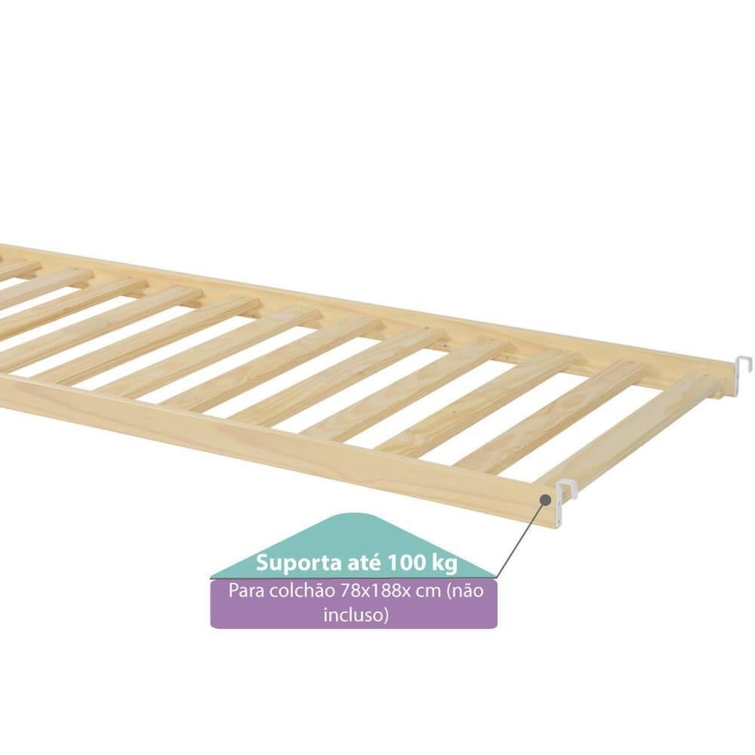 Cama Auxiliar Montessoriano em Madeira Maciça Casatema - 5