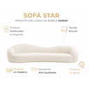 Ver imagem 3 de Sofá Star 300 cm Orgânico Decorativo Sala Recepção Zahav:Off White