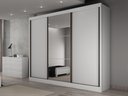 Ver imagem 1 de Guarda-Roupa Casal MDF com Espelho 3 Portas 6 Gavetas Soberano Branco