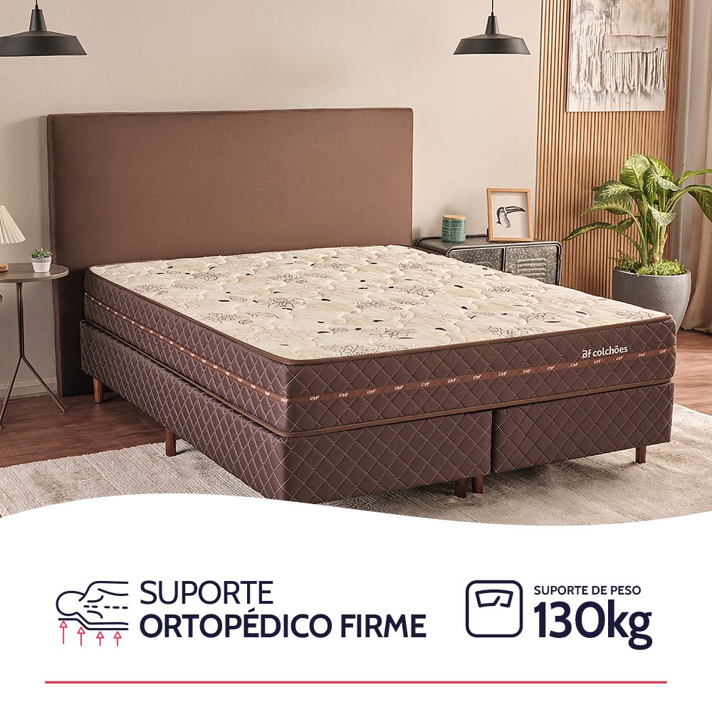 Colchão King Ortopédico Espuma D33 193x203x24cm Bf Colchões - 3