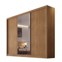 Ver imagem 2 de Guarda-Roupa Casal MDF com Espelho 3 Portas 6 Gavetas Soberano