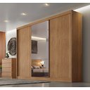 Ver imagem 1 de Guarda-Roupa Casal MDF com Espelho 3 Portas 6 Gavetas Soberano