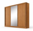 Ver imagem 3 de Guarda-Roupa Casal MDF com Espelho 3 Portas 6 Gavetas Soberano Marrom/Cinamomo