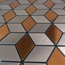 Ver imagem 2 de Pastilha Adesiva Aluminio Decoração Banheiro Cobre Tridimens