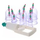Ver imagem 1 de Kit 12 Ventosas com Bomba Ventosaterapia Massoterapia Chines