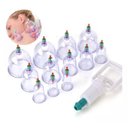 Ver imagem 3 de Kit 12 Ventosas com Bomba Ventosaterapia Massoterapia Chines