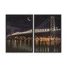 Quadro Ponte Iluminada Duplo 50x70 - 2 Peças - 2