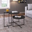 Ver imagem 1 de Conjunto 3 Mesas Redondas Industrial 