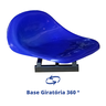 Cadeira Para Barco De Pesca Giratória Piloteiro Concha:Cadeira Barco Azul - 3