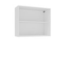 Ver imagem 3 de Armário de Cozinha Aéreo Meena 80x66cm com 2 Portas Branco/Azul 250014