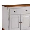 Ver imagem 2 de Balcão Buffet 3 Portas 2 Gavetas Hannover 60803 Linz Móveis - Off White/Imbuia