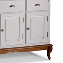 Ver imagem 3 de Balcão Buffet 3 Portas 2 Gavetas Hannover 60803 Linz Móveis - Off White/Imbuia