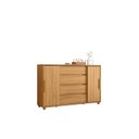 Ver imagem 5 de Cômoda 2 Portas Correr 4 Gavetas Evidenza