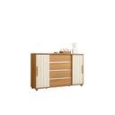 Ver imagem 4 de Cômoda 2 Portas Correr 4 Gavetas Evidenza