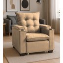 Ver imagem 2 de Poltrona Papai Reclinável Porta Copos Pulse Carregador Usb Capuccino