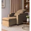 Ver imagem 1 de Poltrona Papai Reclinável Porta Copos Pulse Carregador Usb Capuccino