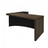 Conjunto Home Office 2 Peças 1 Mesa Tamburato em L 1 Gaveteiro 3 Gavetas com Chave e Rodízios  - 11