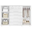 Ver mais imagens de Cômoda 2 Portas 7 Gavetas Fontana Albatroz Branco