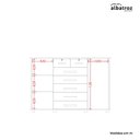 Ver imagem 6 de Cômoda 2 Portas 7 Gavetas Fontana Albatroz