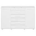 Ver imagem 3 de Cômoda 2 Portas 7 Gavetas Fontana Albatroz Branco