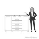 Ver imagem 7 de Cômoda 2 Portas 7 Gavetas Fontana Albatroz