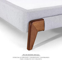 Ver imagem 5 de Base Box King Cairo Herval 15x193x203cm Herval Cinza