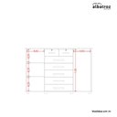 Ver imagem 6 de Cômoda 2 Portas 7 Gavetas Fontana Albatroz