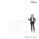 Ver imagem 7 de Cômoda 2 Portas 7 Gavetas Fontana Albatroz