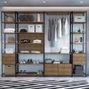 Ver imagem 1 de Guarda-Roupa Closet Industrial 4 Módulos 8 Gavetas