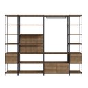 Ver imagem 2 de Guarda-Roupa Closet Industrial 4 Módulos 8 Gavetas