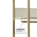 Ver imagem 6 de Guarda-Roupa Closet Modulado Casal 6 Gavetas 3 Cabideiros Estrutura Metálica 250cm Off White