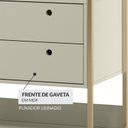 Ver imagem 5 de Guarda-roupa Closet Modulado Casal 6 Gavetas 3 Cabideiros Estrutura Metálica 250cm Olivar
