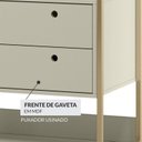 Ver imagem 5 de Guarda-Roupa Closet Modulado Casal 6 Gavetas 3 Cabideiros Estrutura Metálica 250cm Off White