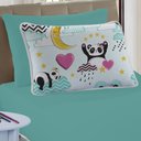 Ver imagem 2 de Edredom Solteiro Liverpool Kids Dupla Face Malha Estampada 3 Peças - Love Panda