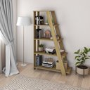 Ver mais imagens de Kit 2 Estantes Escada Multiuso para Livros 5 Prateleiras 134CMX164CM Marrom Artany