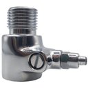 Ver imagem 1 de Adaptador para Filtro (Metal) para Torneira de Parede c/Registro c/Canopla de 1/2"X1/2"X1/4" - CNT19