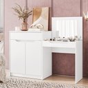 Ver imagem 2 de Penteadeira Escrivaninha 2 Portas 1 Gaveta Trend 