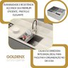 Cuba Cozinha Gourmet Malibú Aço Inox 304 Quadrada com Calha Escorredor Goldenx - 7