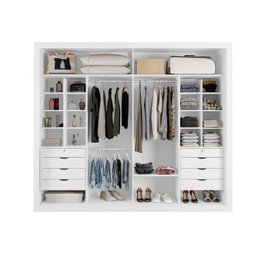 Guarda Roupa 2 Portas 8 Gavetas Magnifico Zanzini - 2 Guarda Roupa 2 Portas 8 Gavetas Magnifico Zanzini - 2