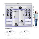 Ver imagem 4 de Guarda Roupa 2 Portas 8 Gavetas Magnifico Zanzini