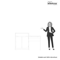 Penteadeira Escrivaninha 2 Portas 1 Gaveta Trend Albatroz Móveis - 10 Penteadeira Escrivaninha 2 Portas 1 Gaveta Trend Albatroz Móveis - 10