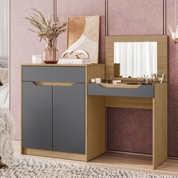 Penteadeira Escrivaninha 2 Portas 1 Gaveta Trend Albatroz Móveis - 2 Penteadeira Escrivaninha 2 Portas 1 Gaveta Trend Albatroz Móveis - 2