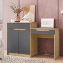 Ver imagem 3 de Penteadeira Escrivaninha 2 Portas 1 Gaveta Trend Albatroz Móveis