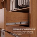 Ver imagem 3 de Guarda-Roupa Casal com 3 Portas de Correr e 6 Gavetas Multimóvei Crnvh-GRP138 Cinamomo/Bege