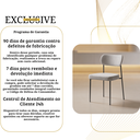 Ver mais imagens de Cadeira De Jantar Sienna Aço Carbono Pintura Epóxi Design Industrial Luxo Sala Estar Gourmet:Boucle 
