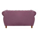 Ver imagem 3 de Sofá Chesterfield 2 Lugares Realeza Vintage Retrô Veludo Roxo