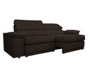 Ver mais imagens de Sofá Niko 2,30m com Molas Retrátil Reclinável Velosuede - Netsofas - Marrom