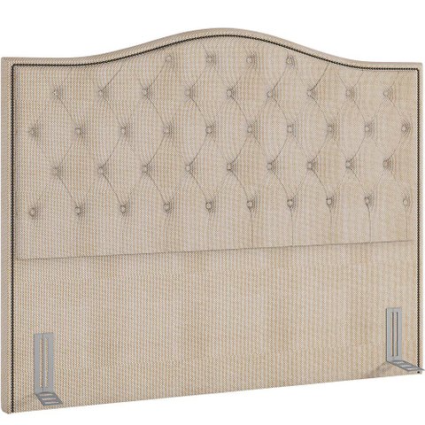 Cabeceira Cama Box Queen 160 Cm P05 Grécia Linho Creme - Lyam Decor